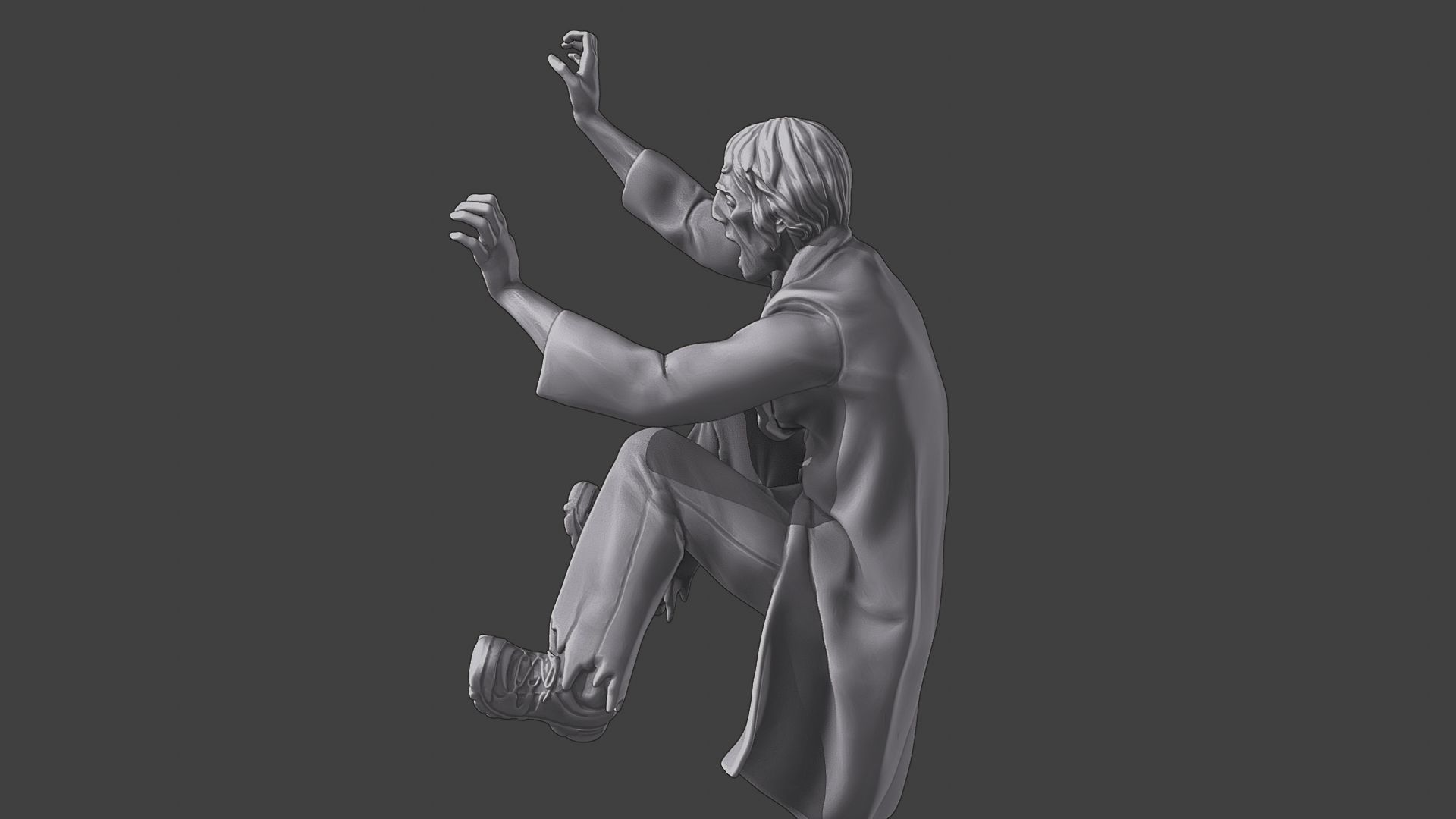 Casual Zombie CZ3 0005 3D print model_26