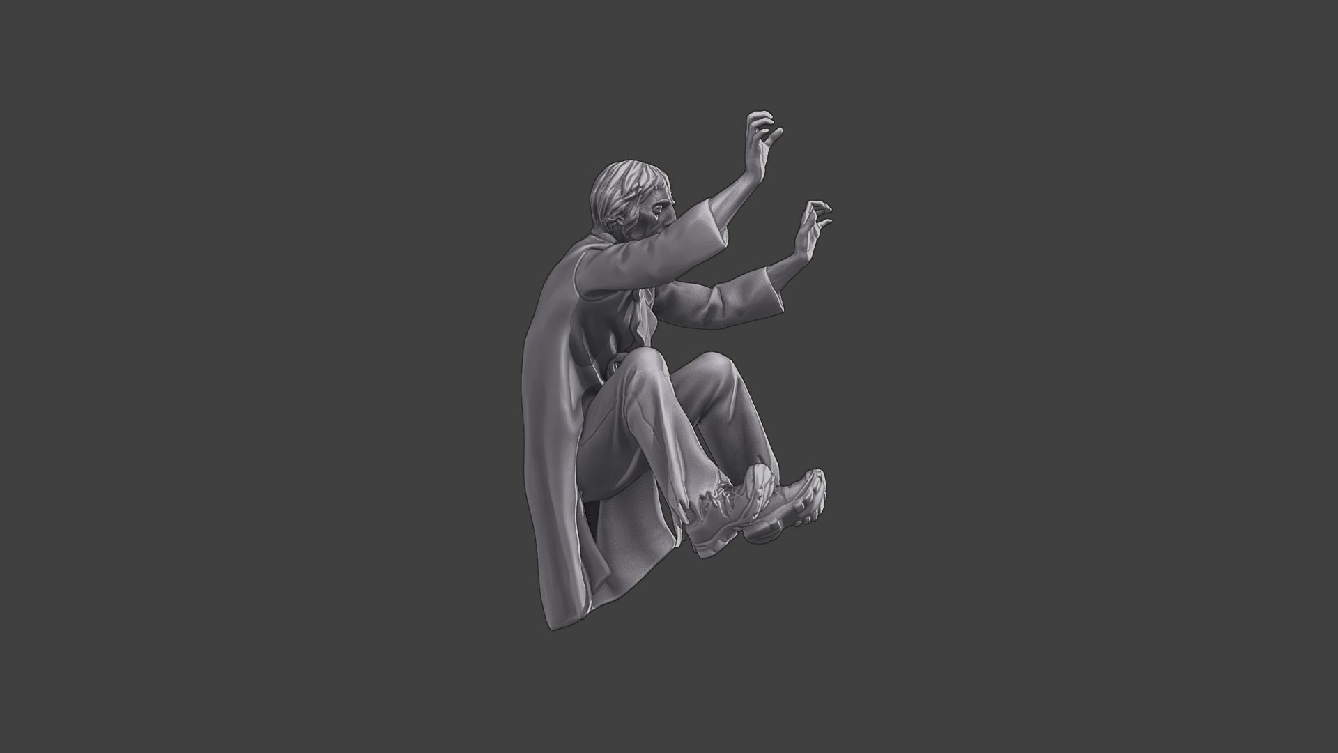 Casual Zombie CZ3 0005 3D print model_9