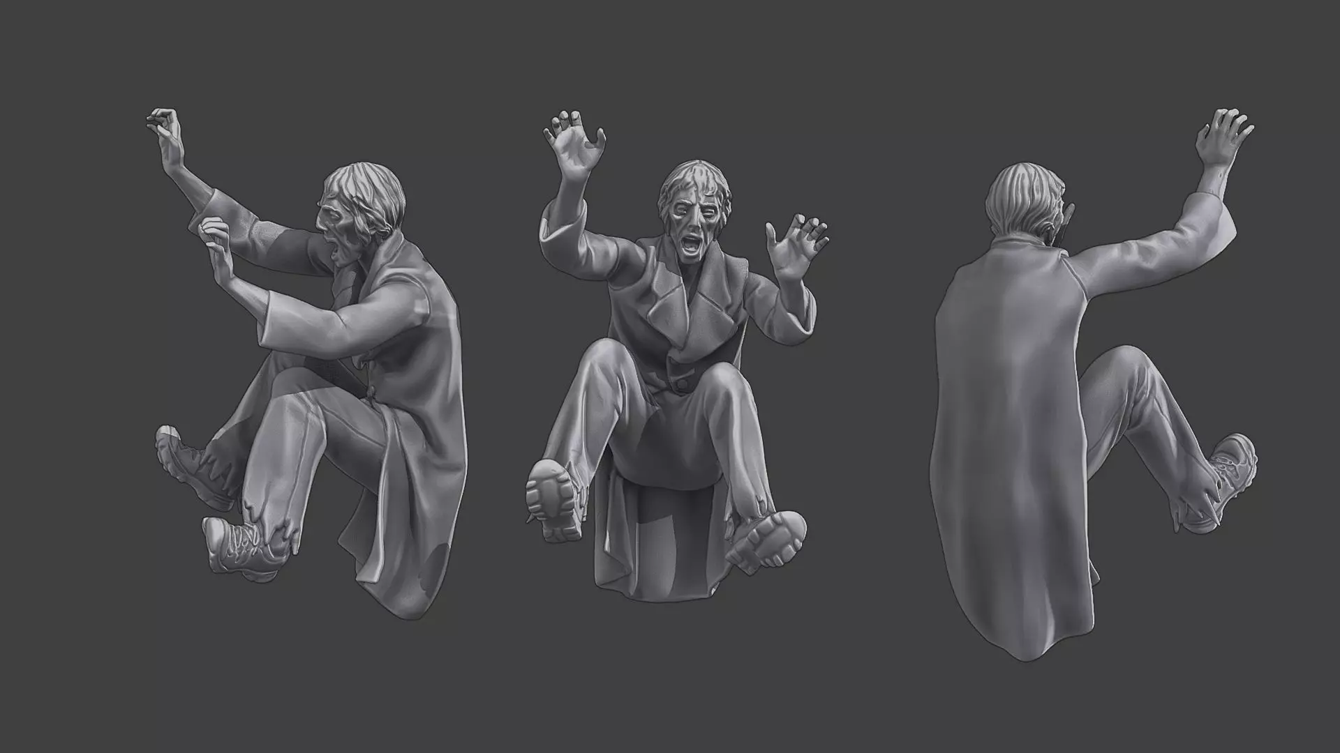 Casual Zombie CZ3 0005 3D print model_0