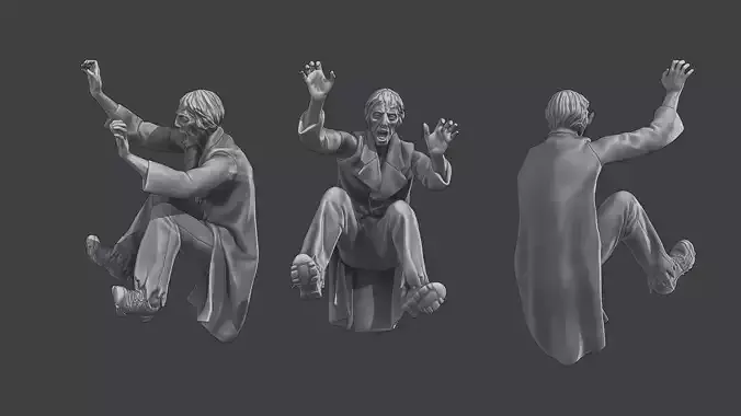 Casual Zombie CZ3 0005 3D print model