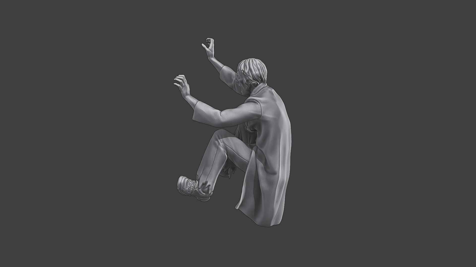 Casual Zombie CZ3 0005 3D print model_4