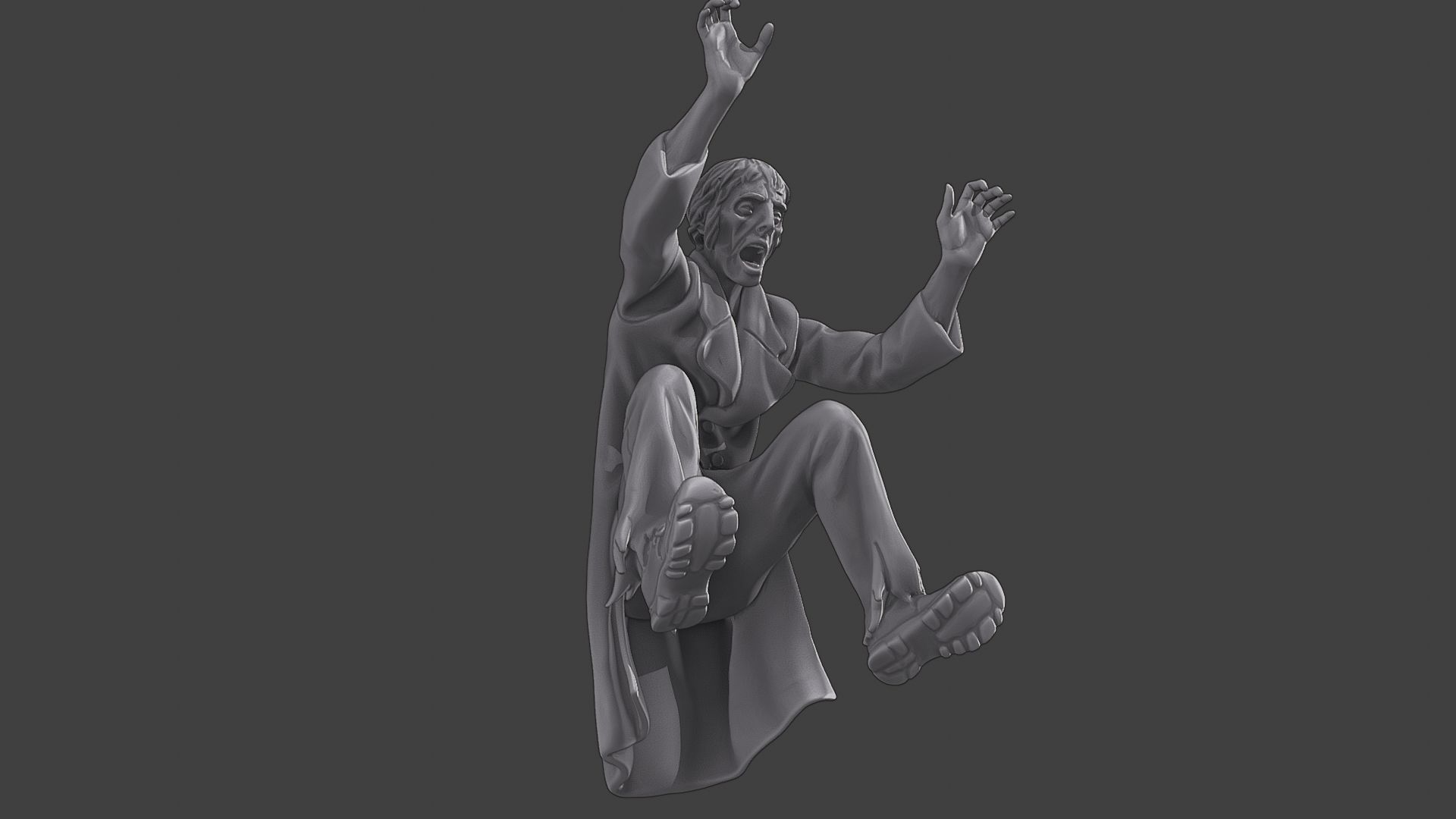 Casual Zombie CZ3 0005 3D print model_13