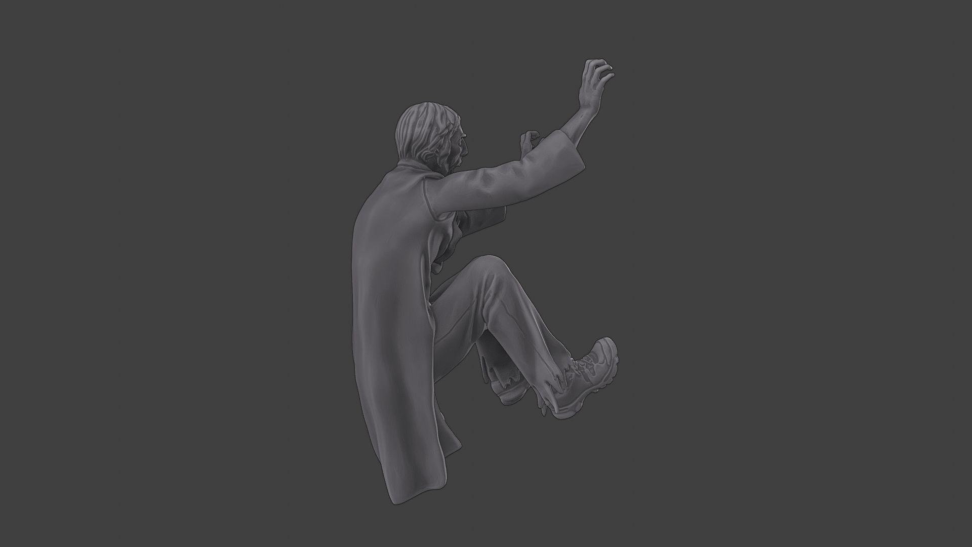 Casual Zombie CZ3 0005 3D print model_31