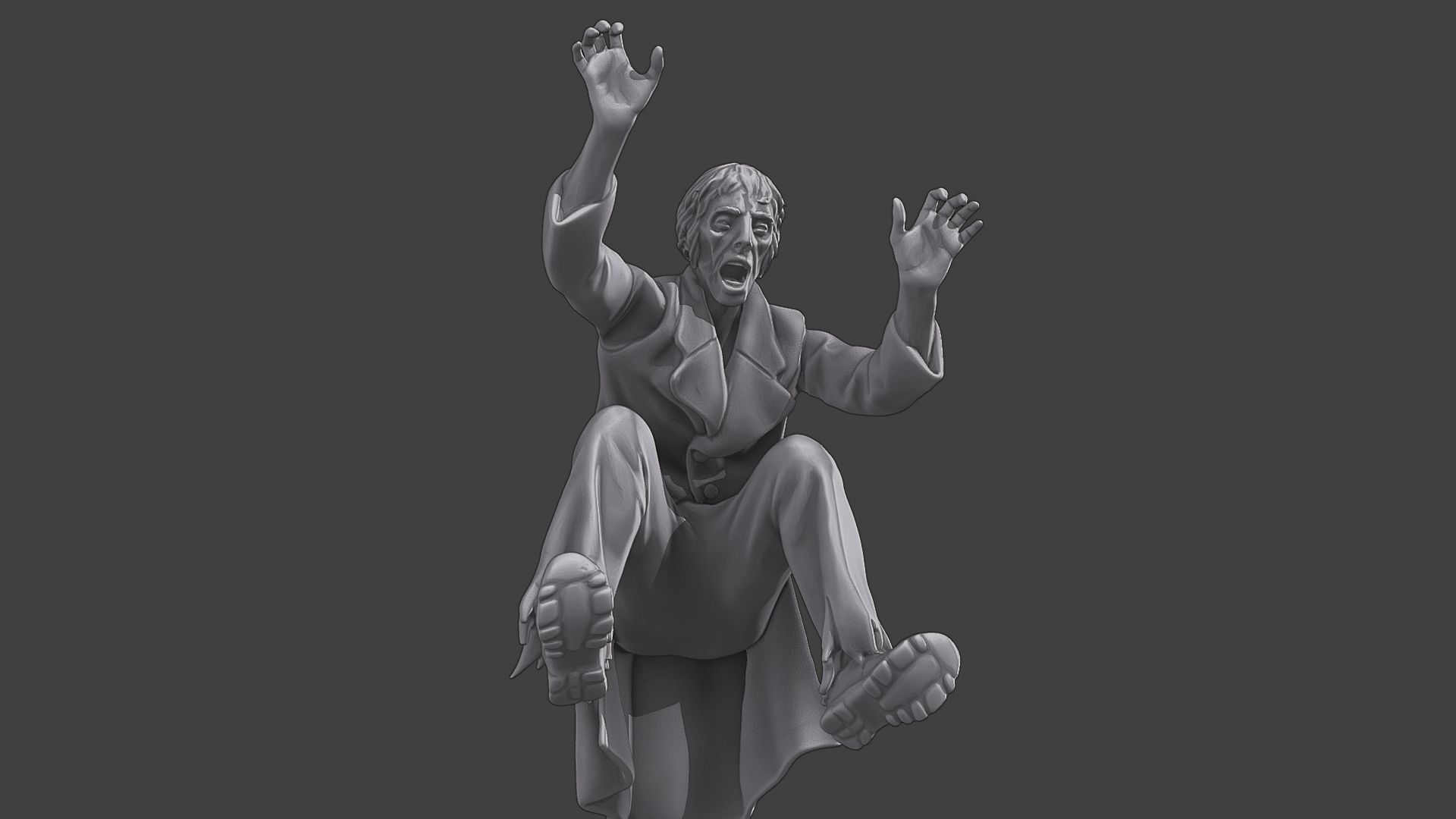 Casual Zombie CZ3 0005 3D print model_28