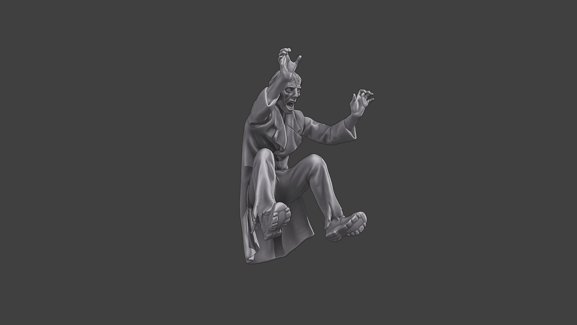 Casual Zombie CZ3 0005 3D print model_10