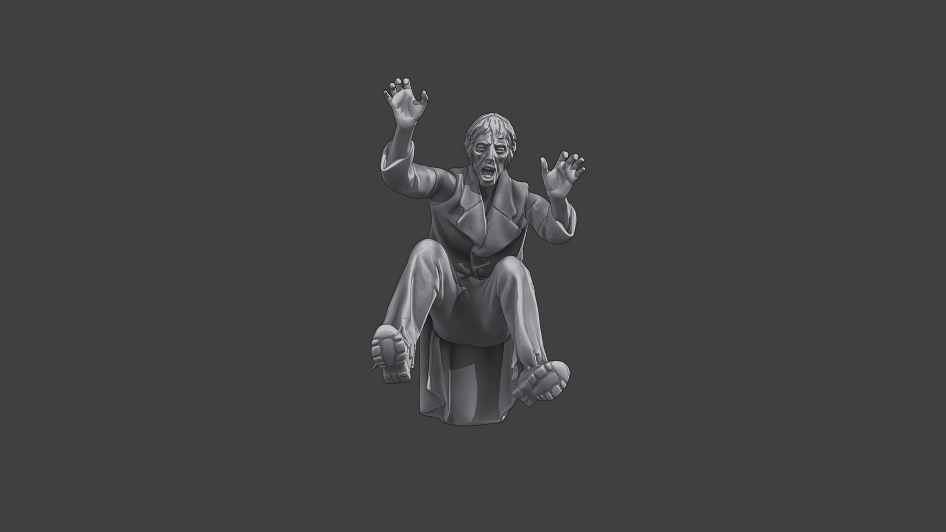 Casual Zombie CZ3 0005 3D print model_11