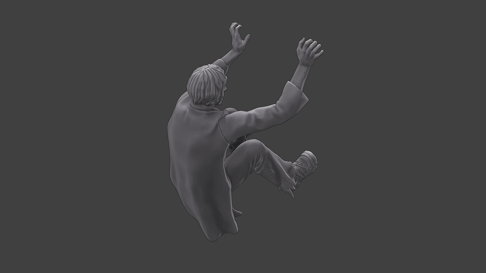 Casual Zombie CZ3 0005 3D print model_22