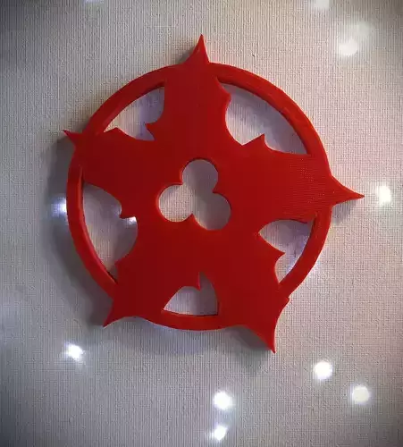 Christmas Coaster - Holly 3D print model