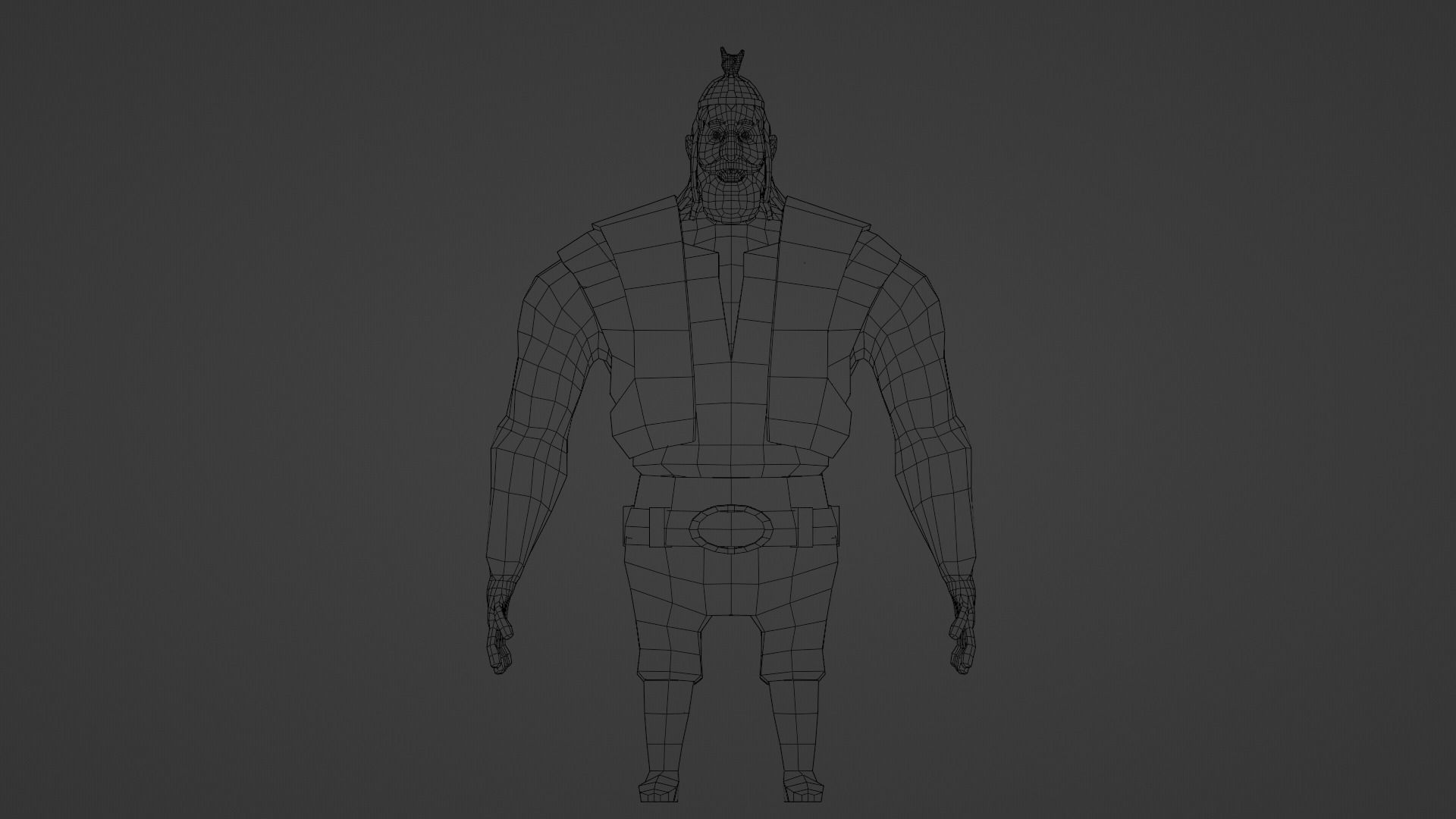 Character man dancing Low-poly 3D model_19