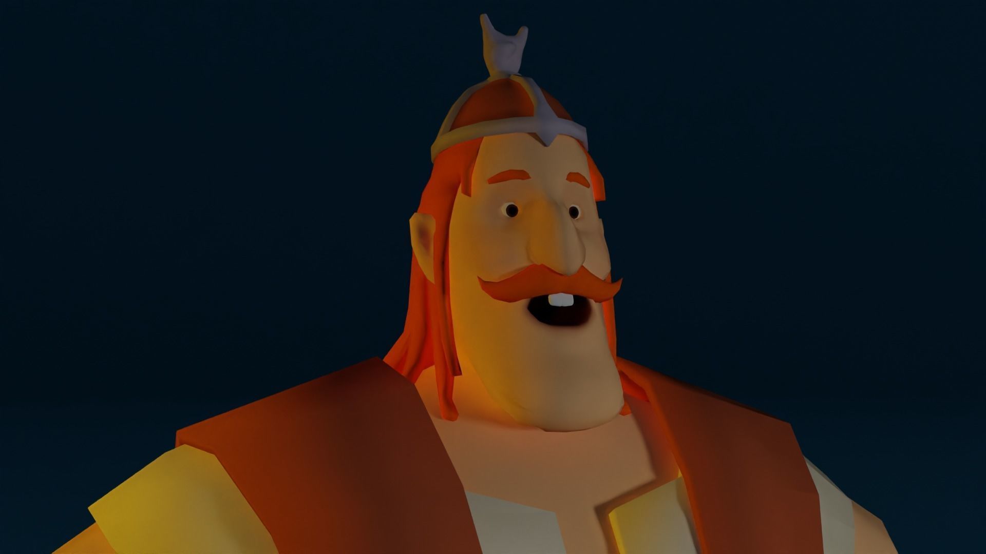 Character man dancing Low-poly 3D model_10