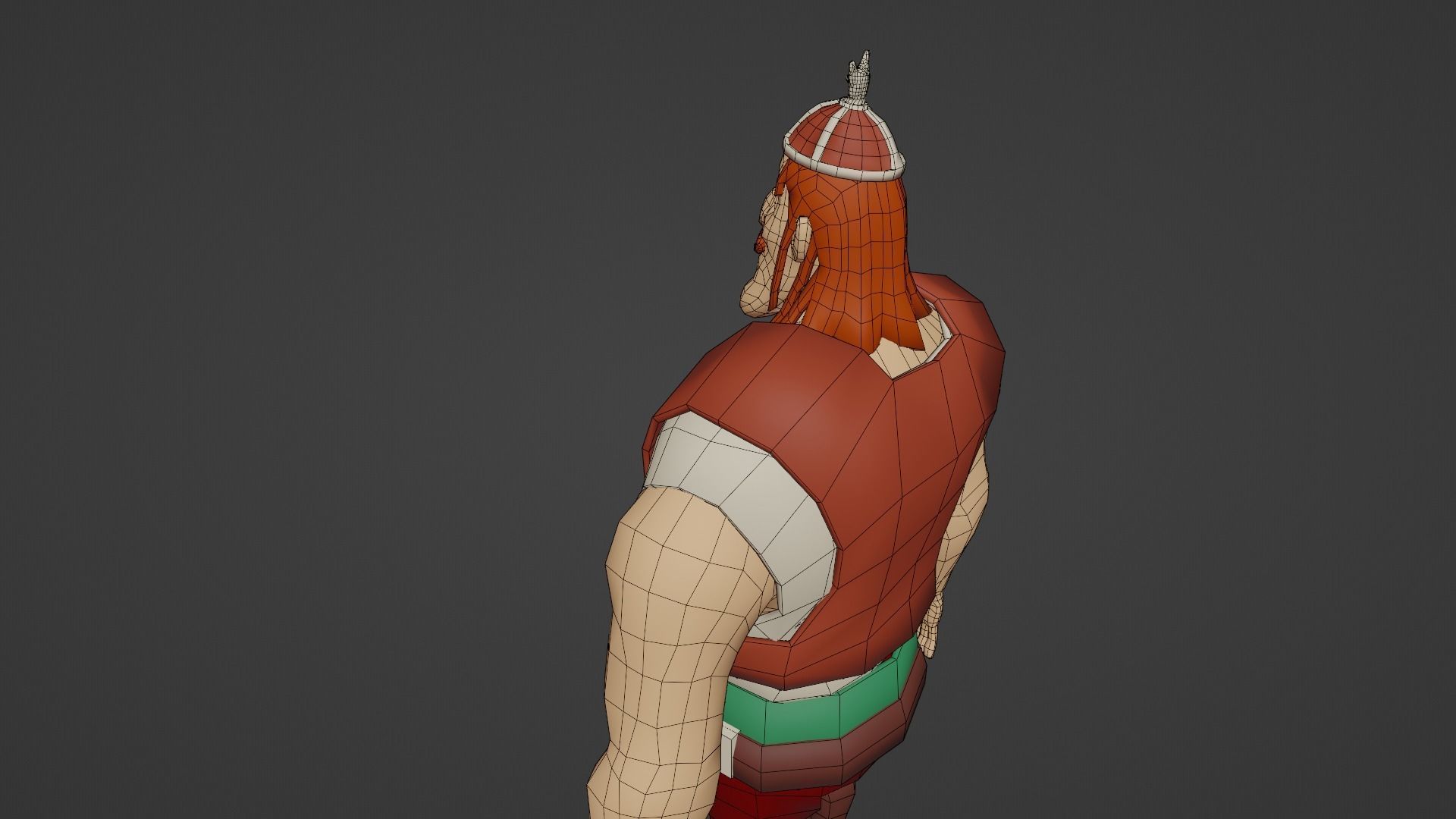 Character man dancing Low-poly 3D model_18