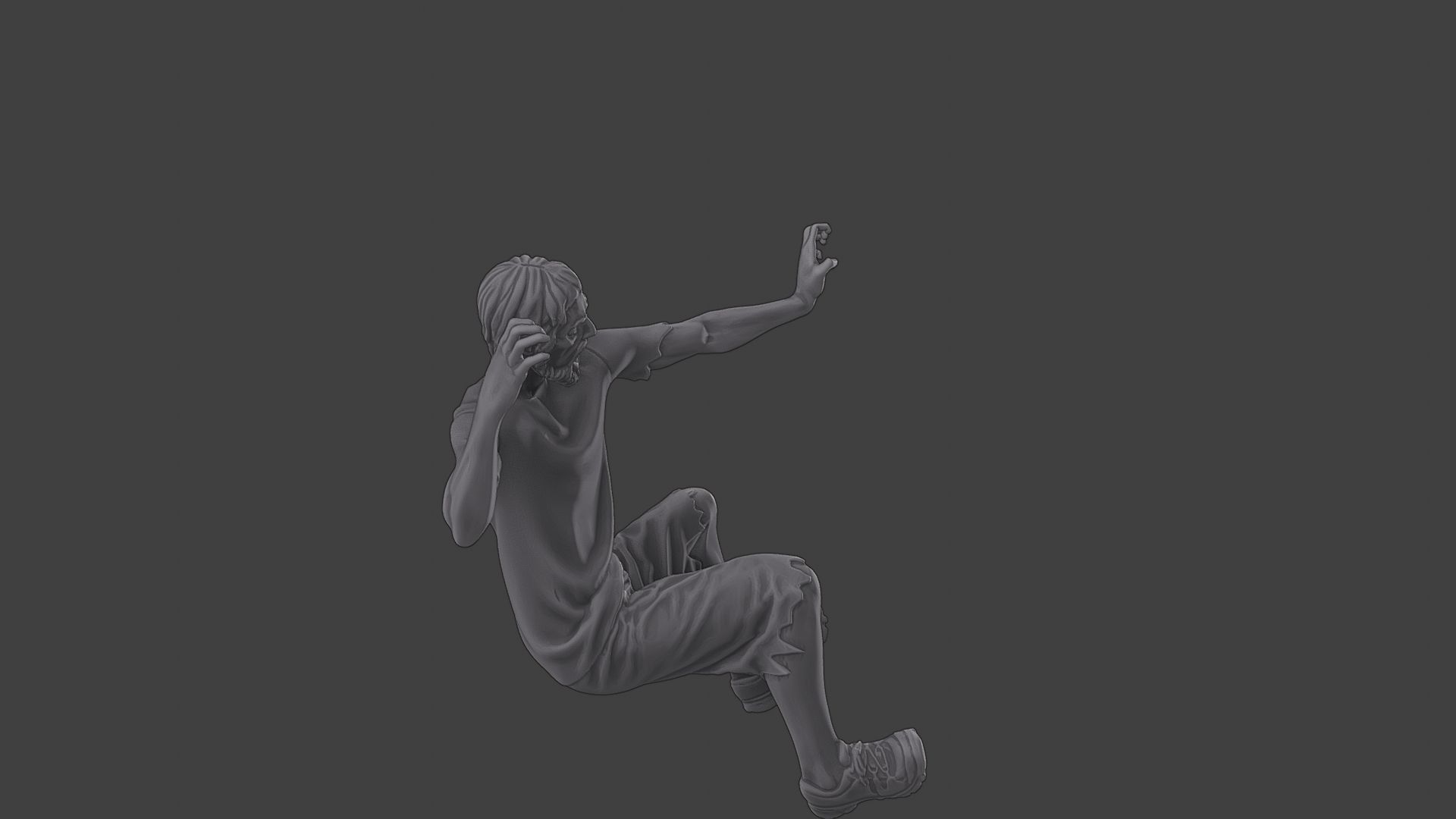 Casual Zombie CZ3 0006 3D print model_31