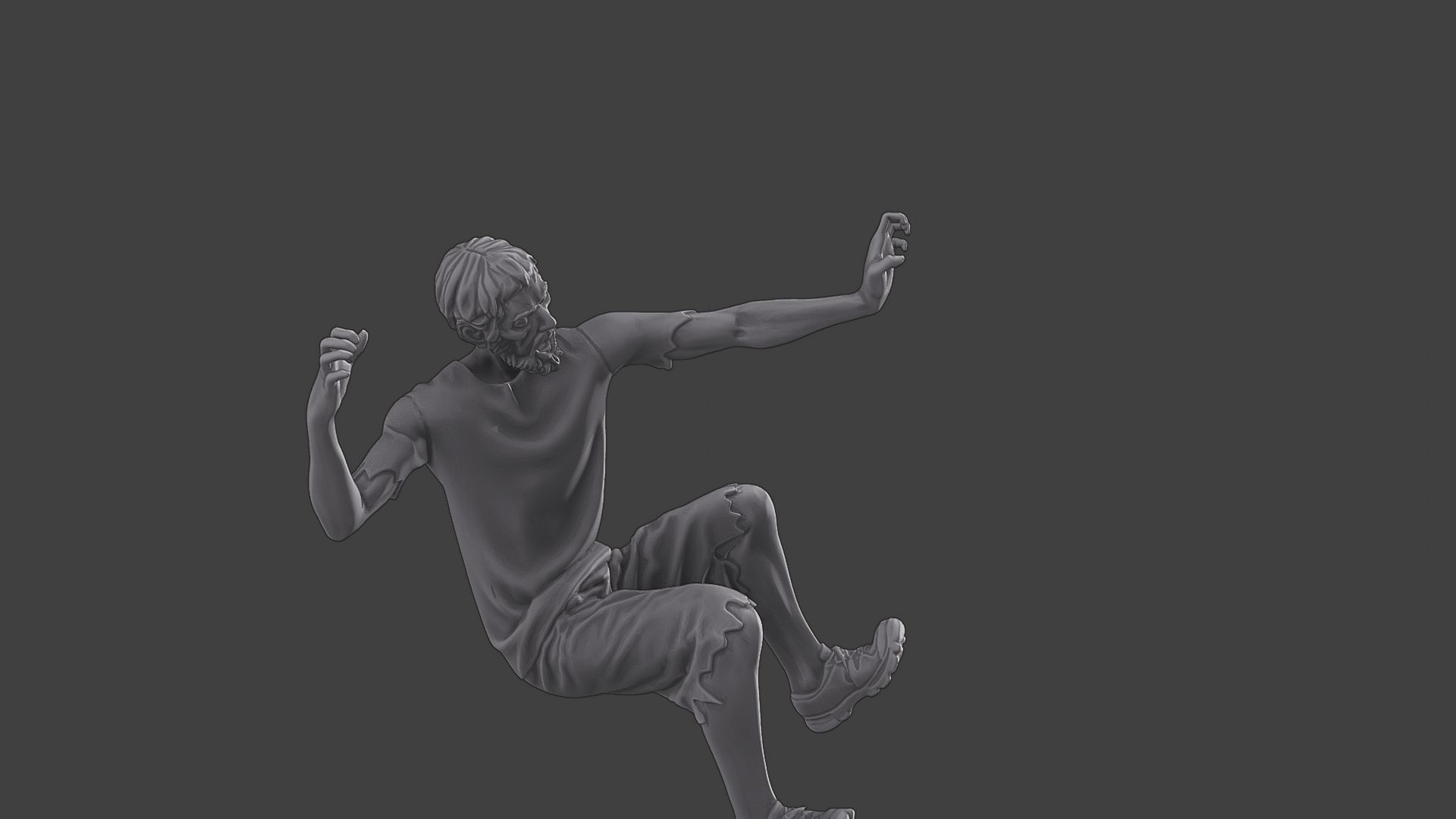 Casual Zombie CZ3 0006 3D print model_30