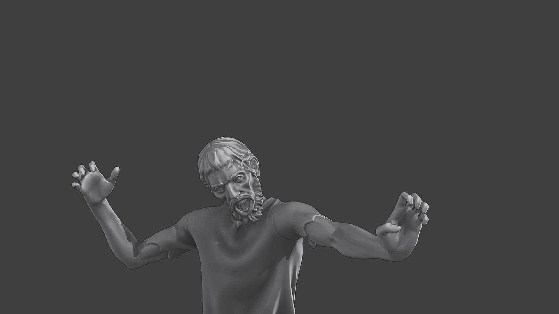 Casual Zombie CZ3 0006 3D print model_19