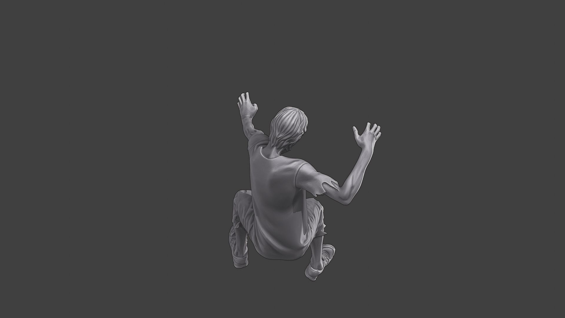 Casual Zombie CZ3 0006 3D print model_6