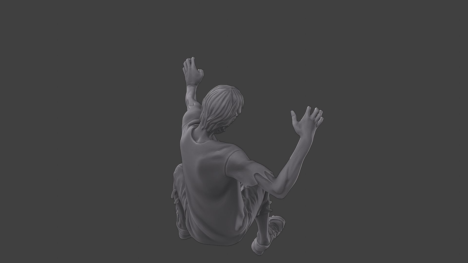 Casual Zombie CZ3 0006 3D print model_25