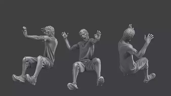 Casual Zombie CZ3 0006 3D print model