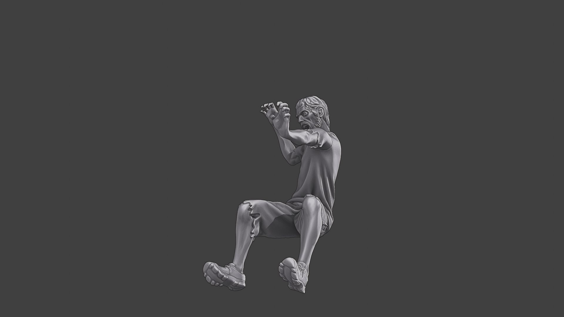 Casual Zombie CZ3 0006 3D print model_2