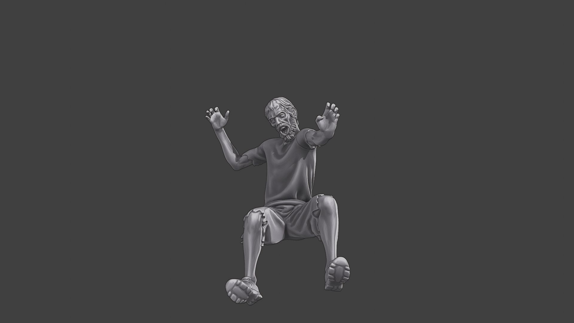 Casual Zombie CZ3 0006 3D print model_1