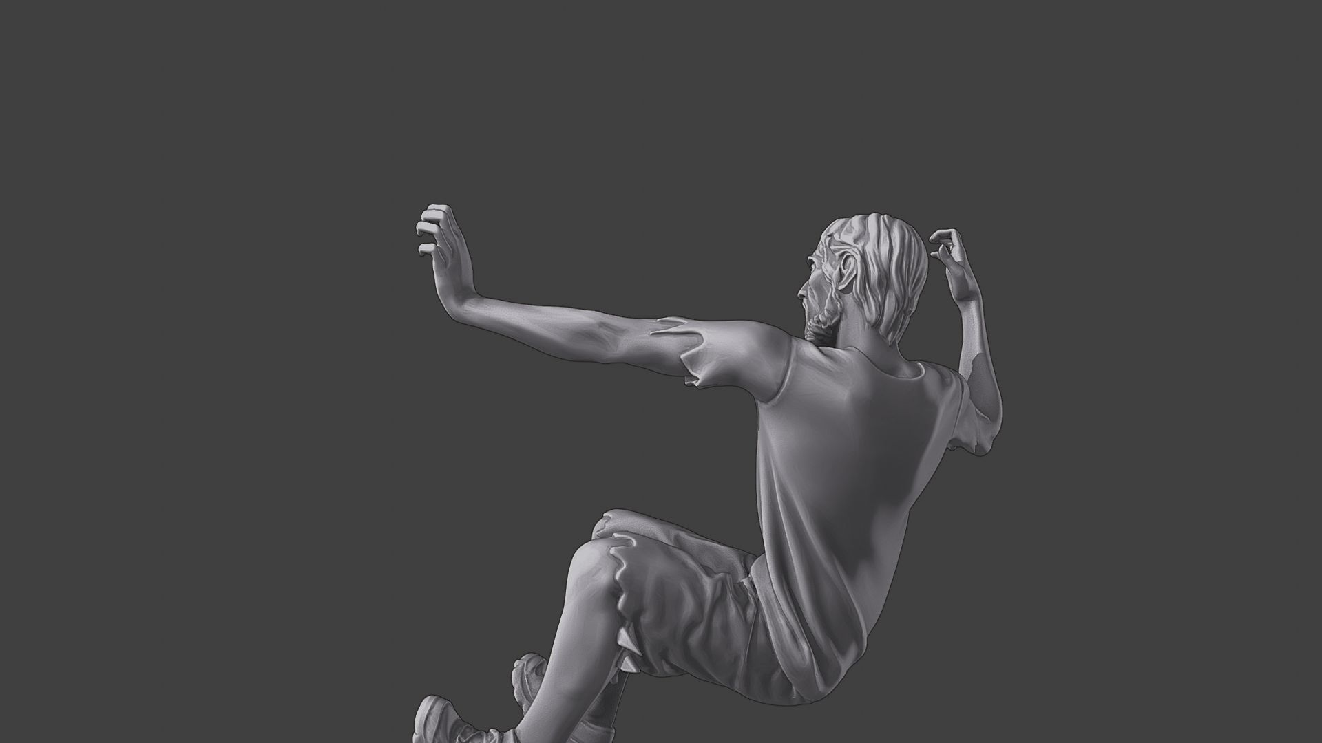 Casual Zombie CZ3 0006 3D print model_26