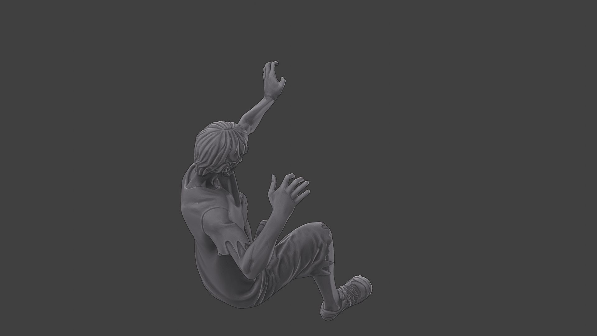 Casual Zombie CZ3 0006 3D print model_24