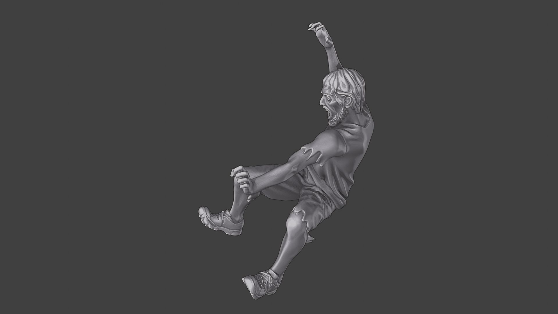 Casual Zombie CZ3 0006 3D print model_15