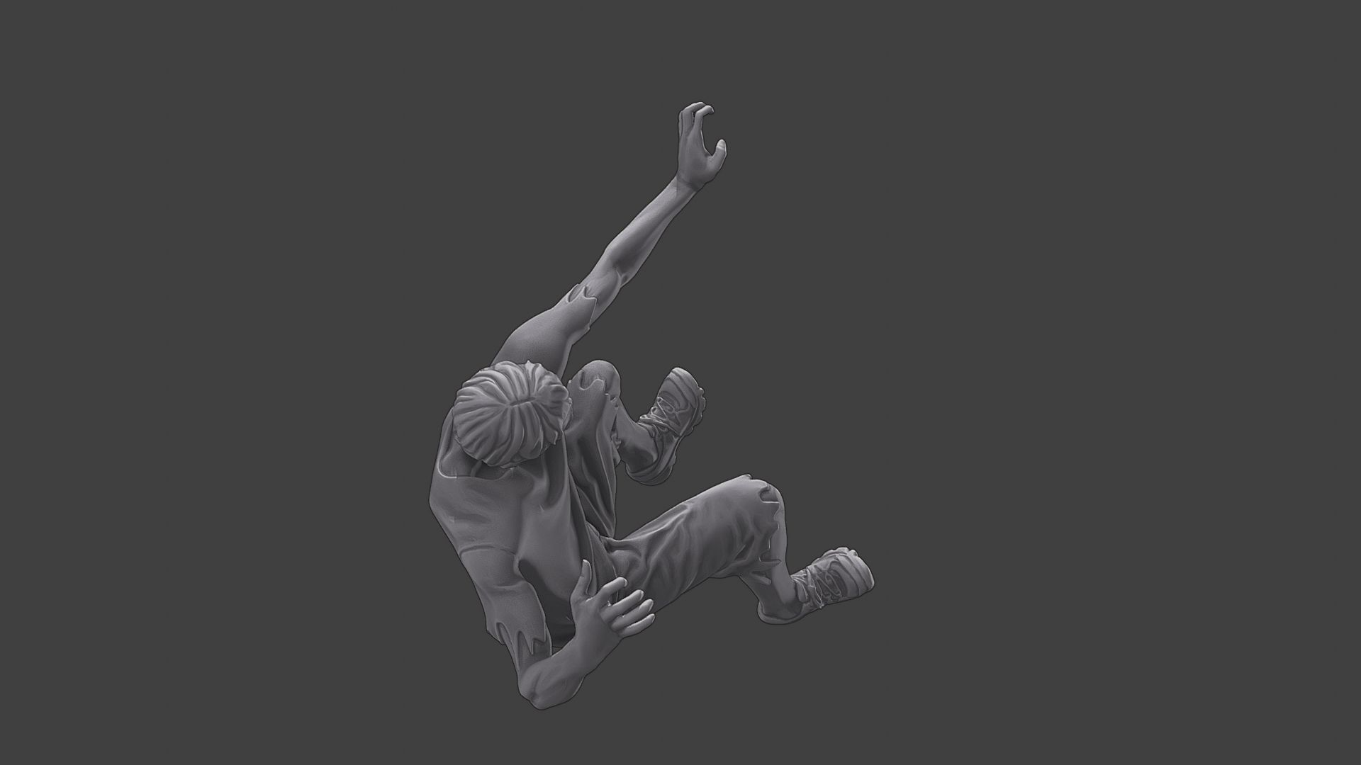 Casual Zombie CZ3 0006 3D print model_22