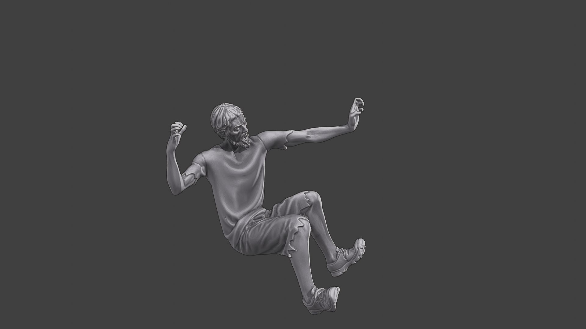 Casual Zombie CZ3 0006 3D print model_9