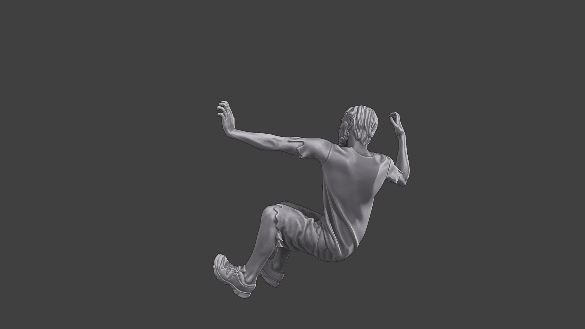 Casual Zombie CZ3 0006 3D print model_4