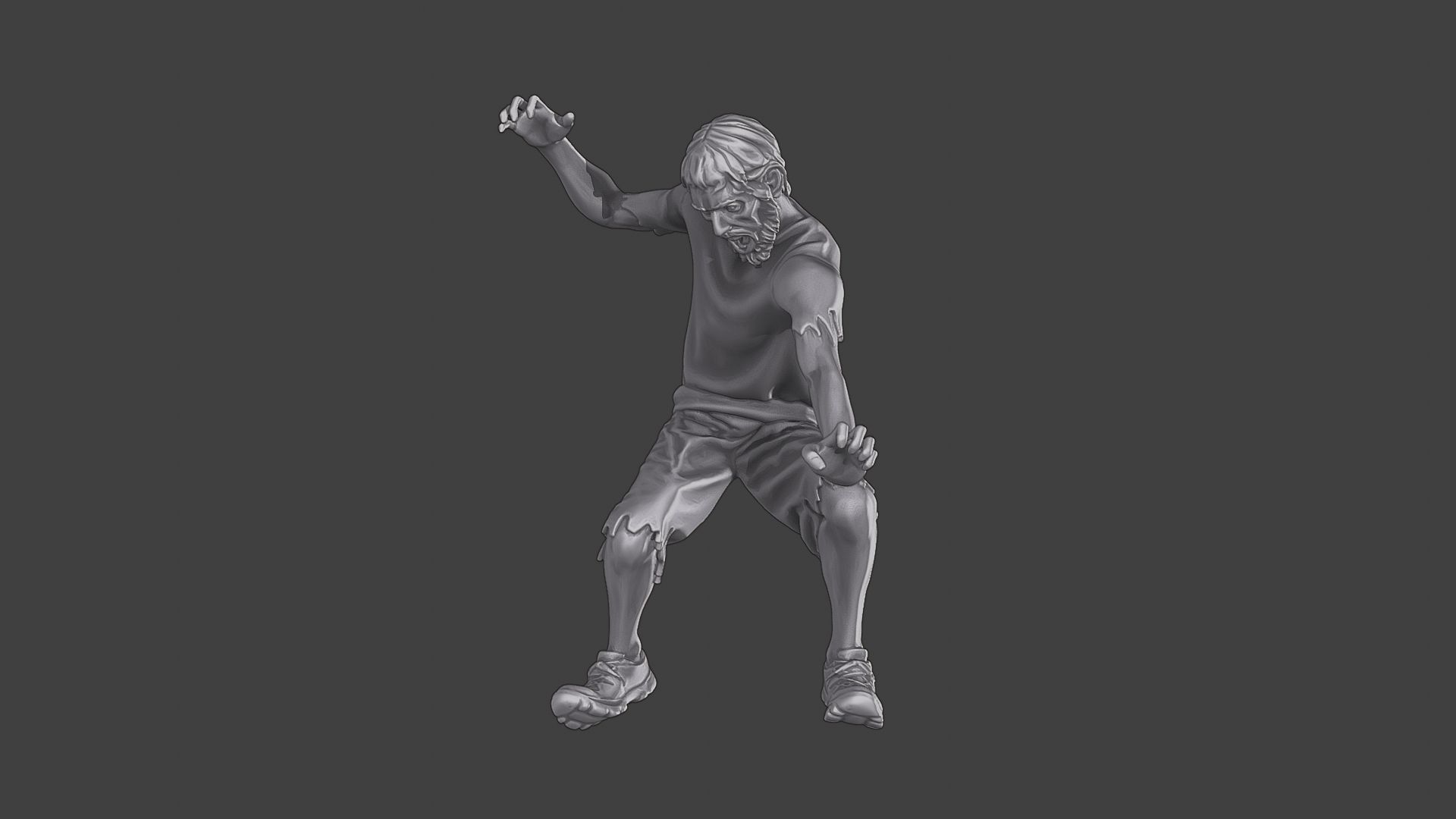 Casual Zombie CZ3 0006 3D print model_14