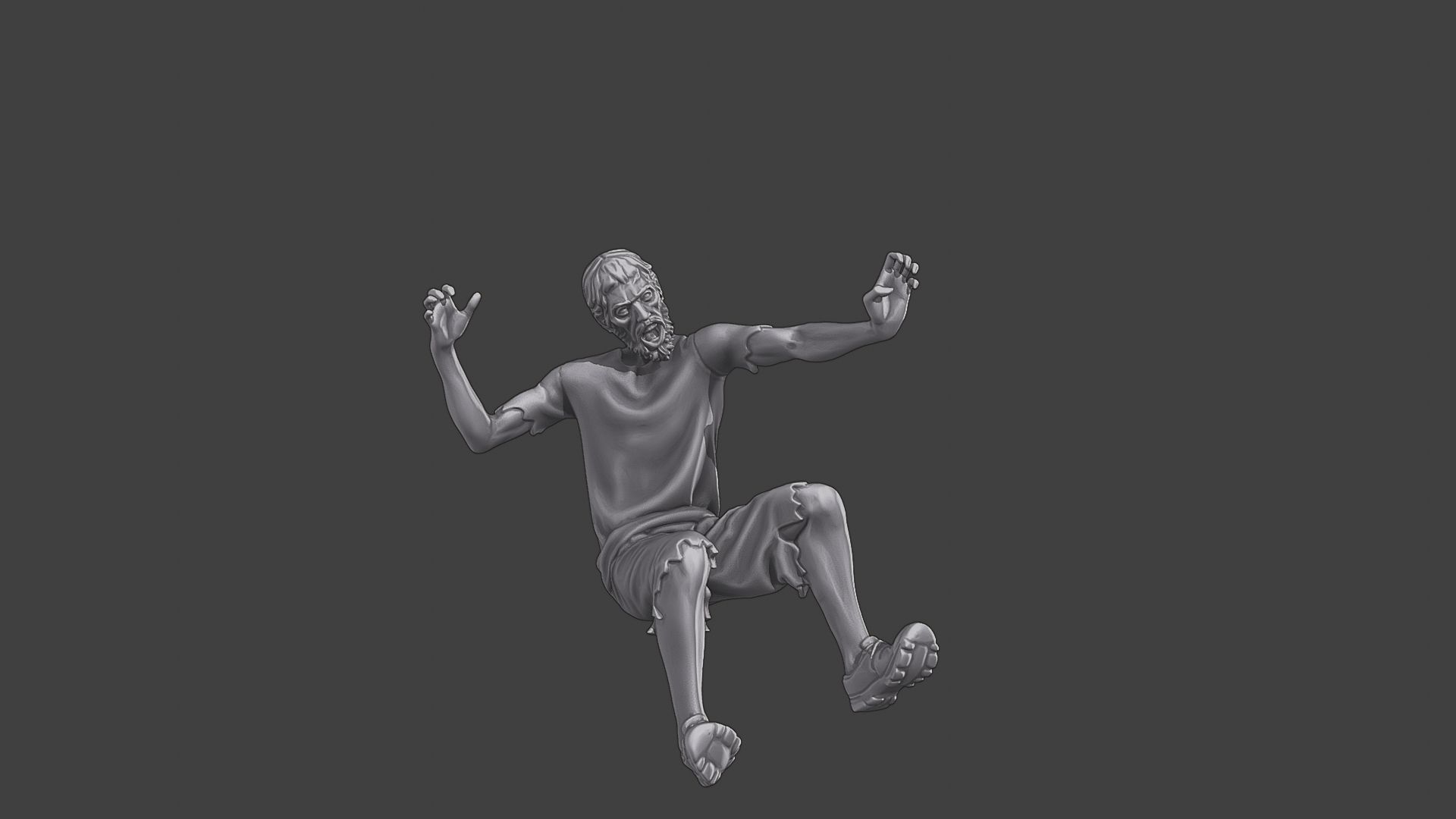 Casual Zombie CZ3 0006 3D print model_10