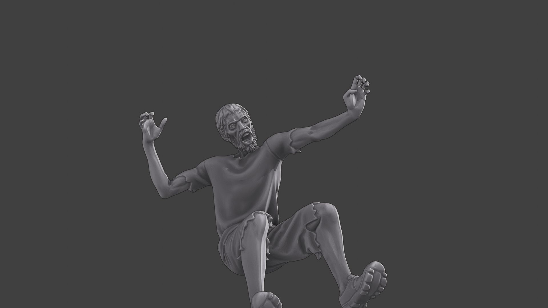 Casual Zombie CZ3 0006 3D print model_13