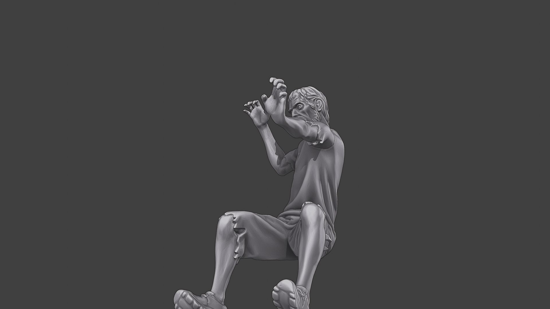 Casual Zombie CZ3 0006 3D print model_27
