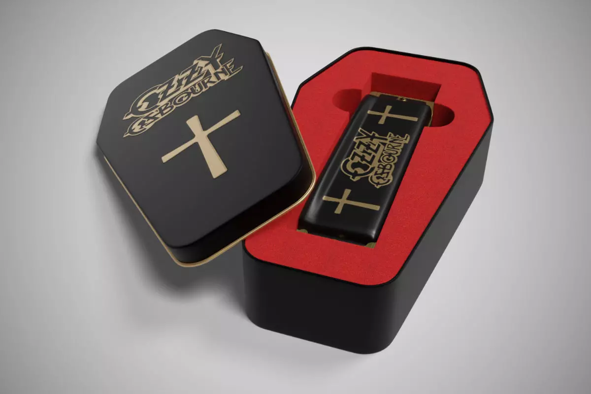 Hohner Ozzy harmonica Low-poly 3D model