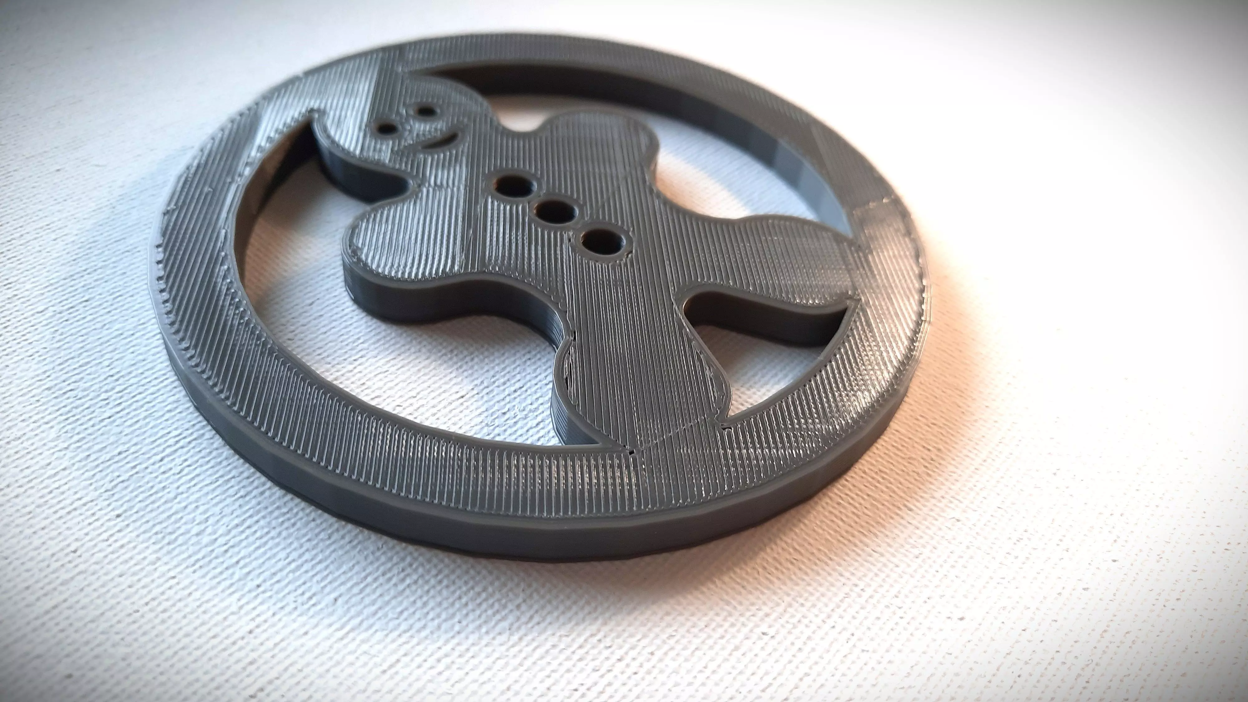 Christmas Coaster - Gingerbread Man 3D print model_0