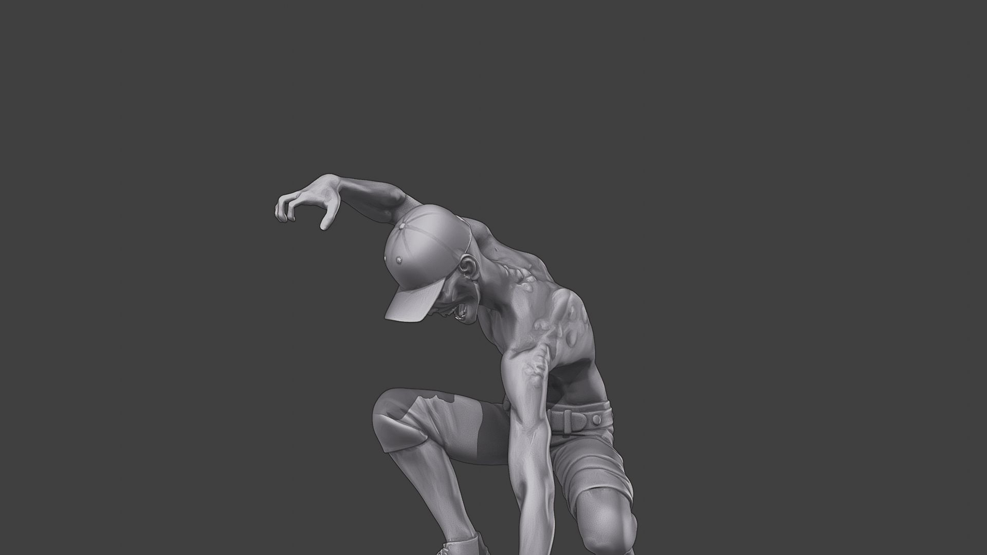 Casual Zombie CZ3 0008 3D print model_27