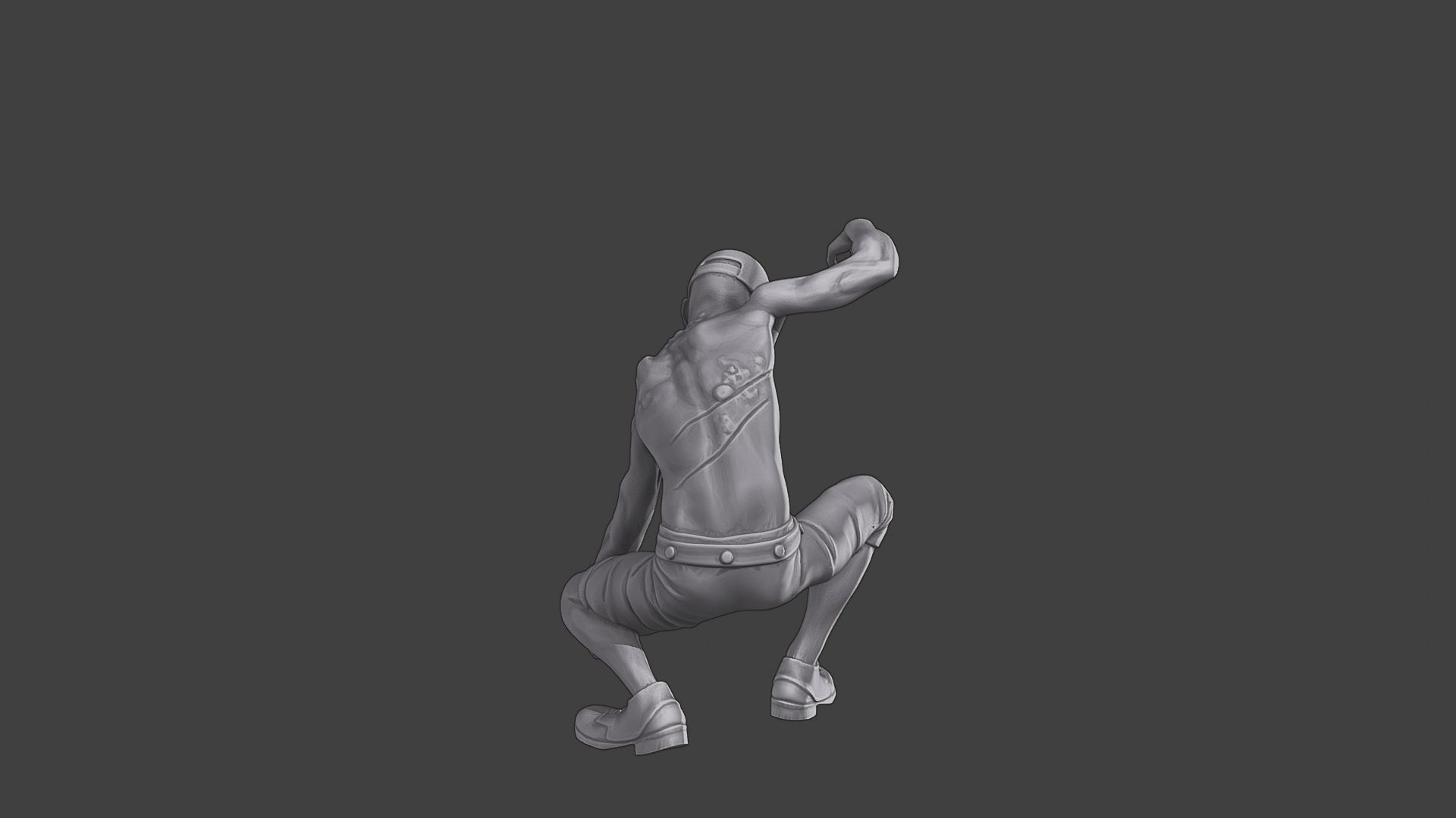 Casual Zombie CZ3 0008 3D print model_6