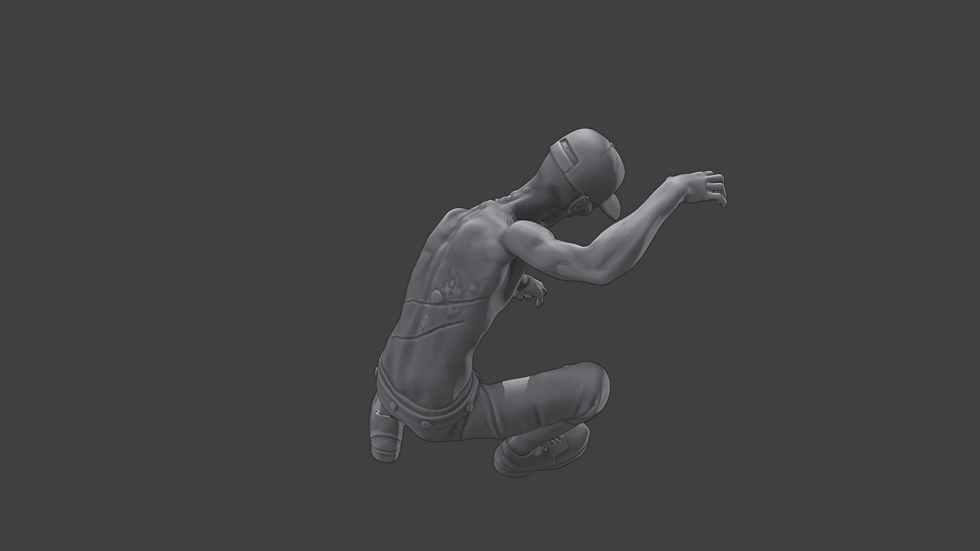 Casual Zombie CZ3 0008 3D print model_22