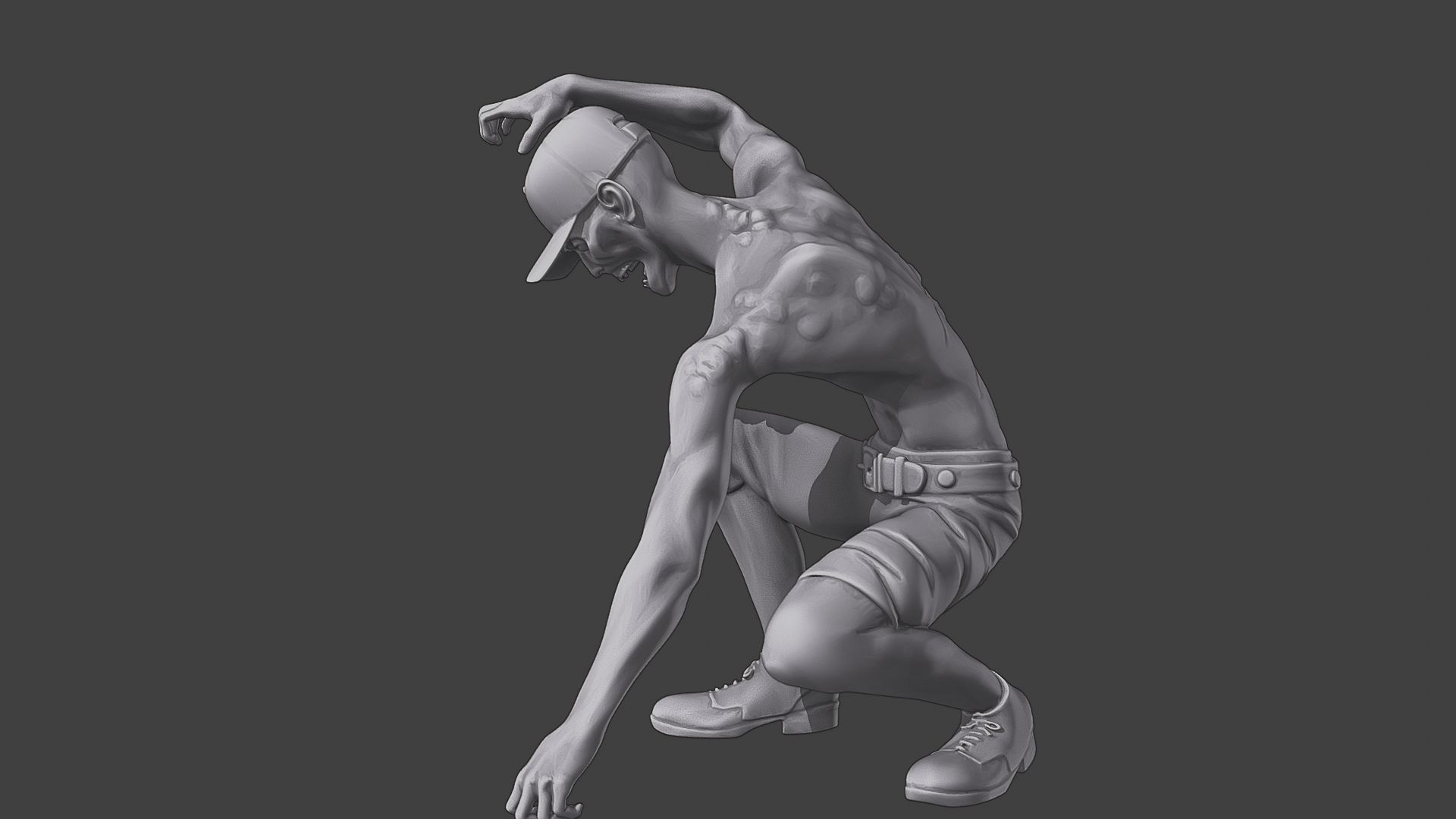 Casual Zombie CZ3 0008 3D print model_17