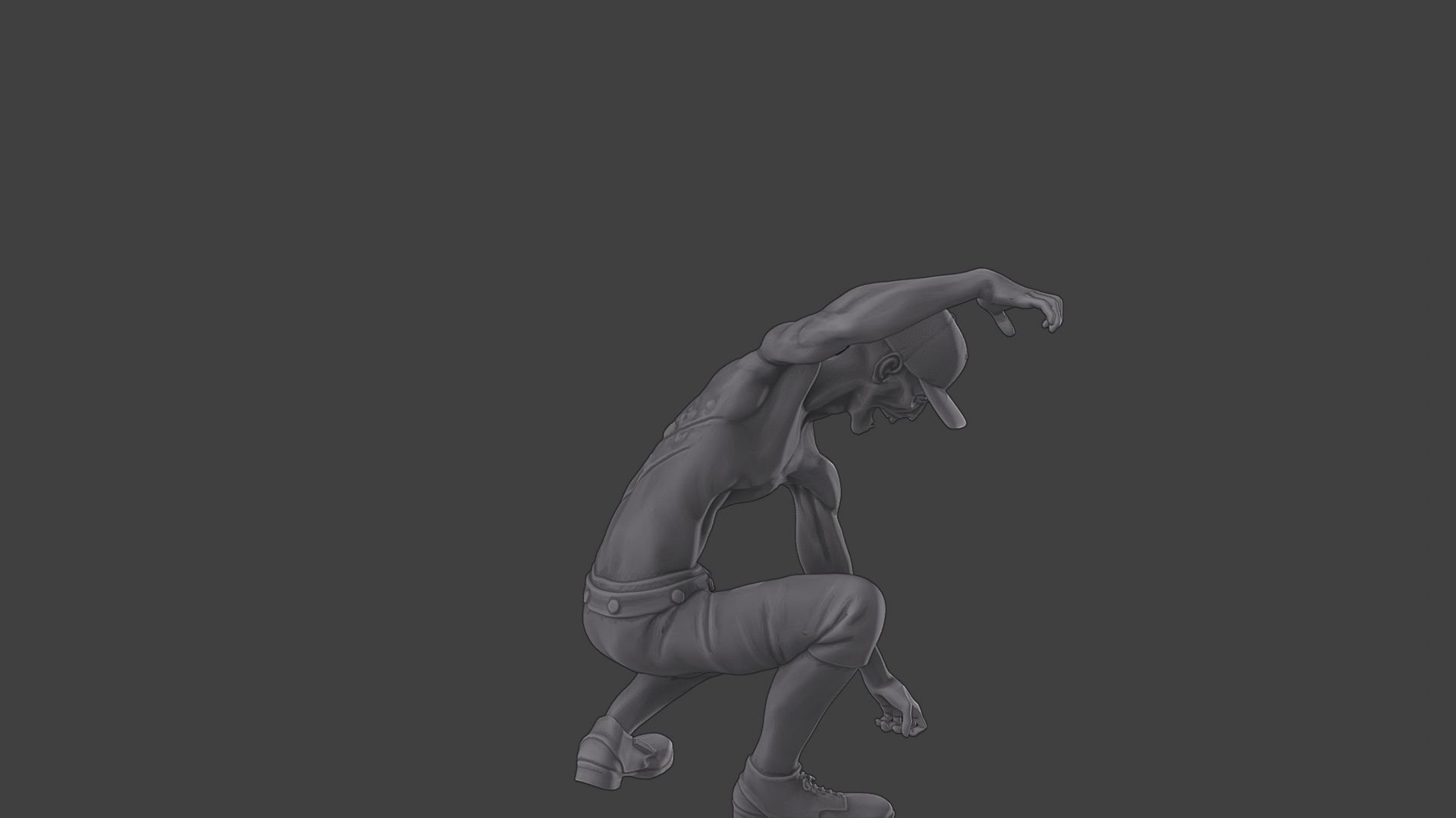 Casual Zombie CZ3 0008 3D print model_31