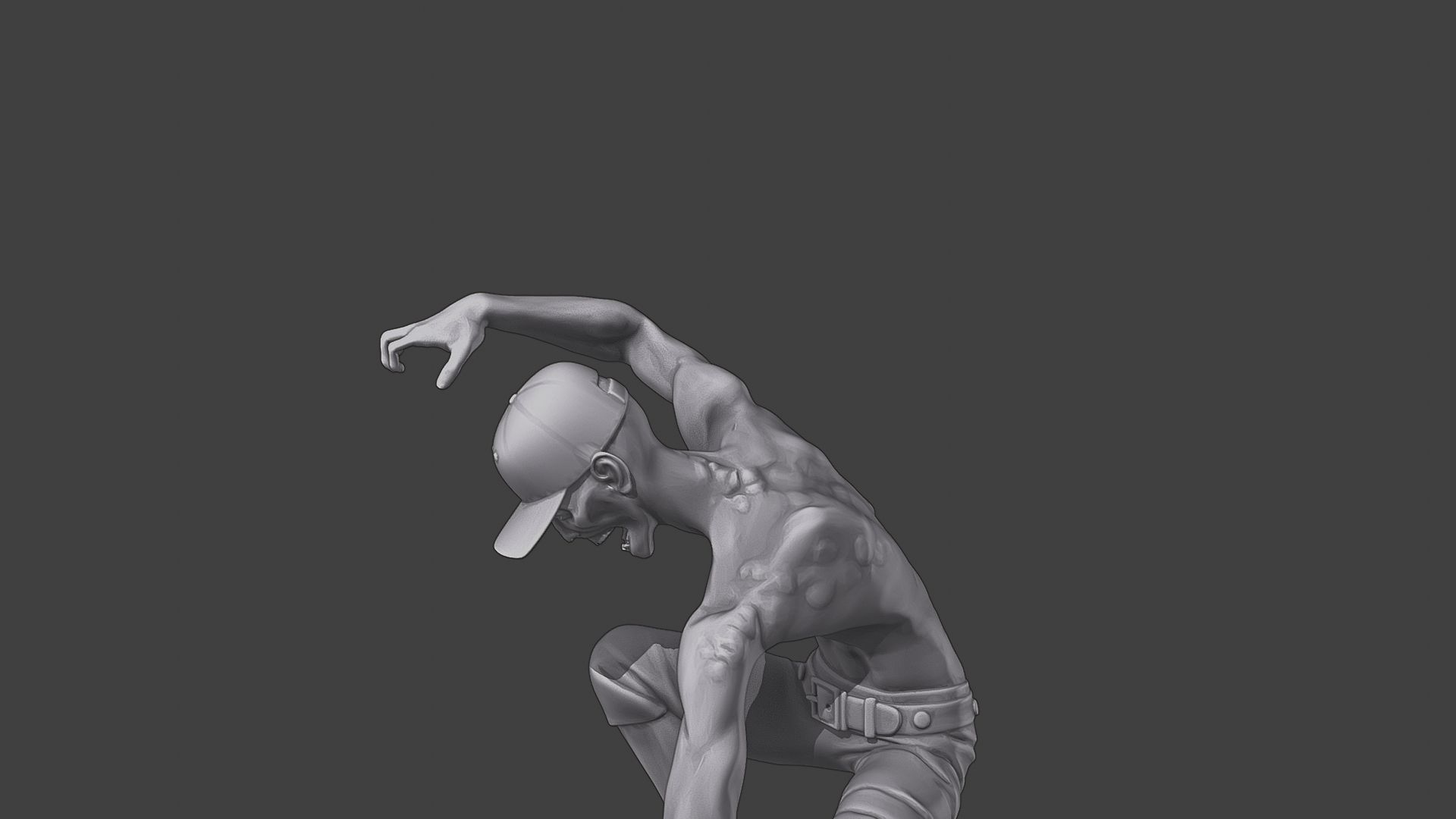 Casual Zombie CZ3 0008 3D print model_18