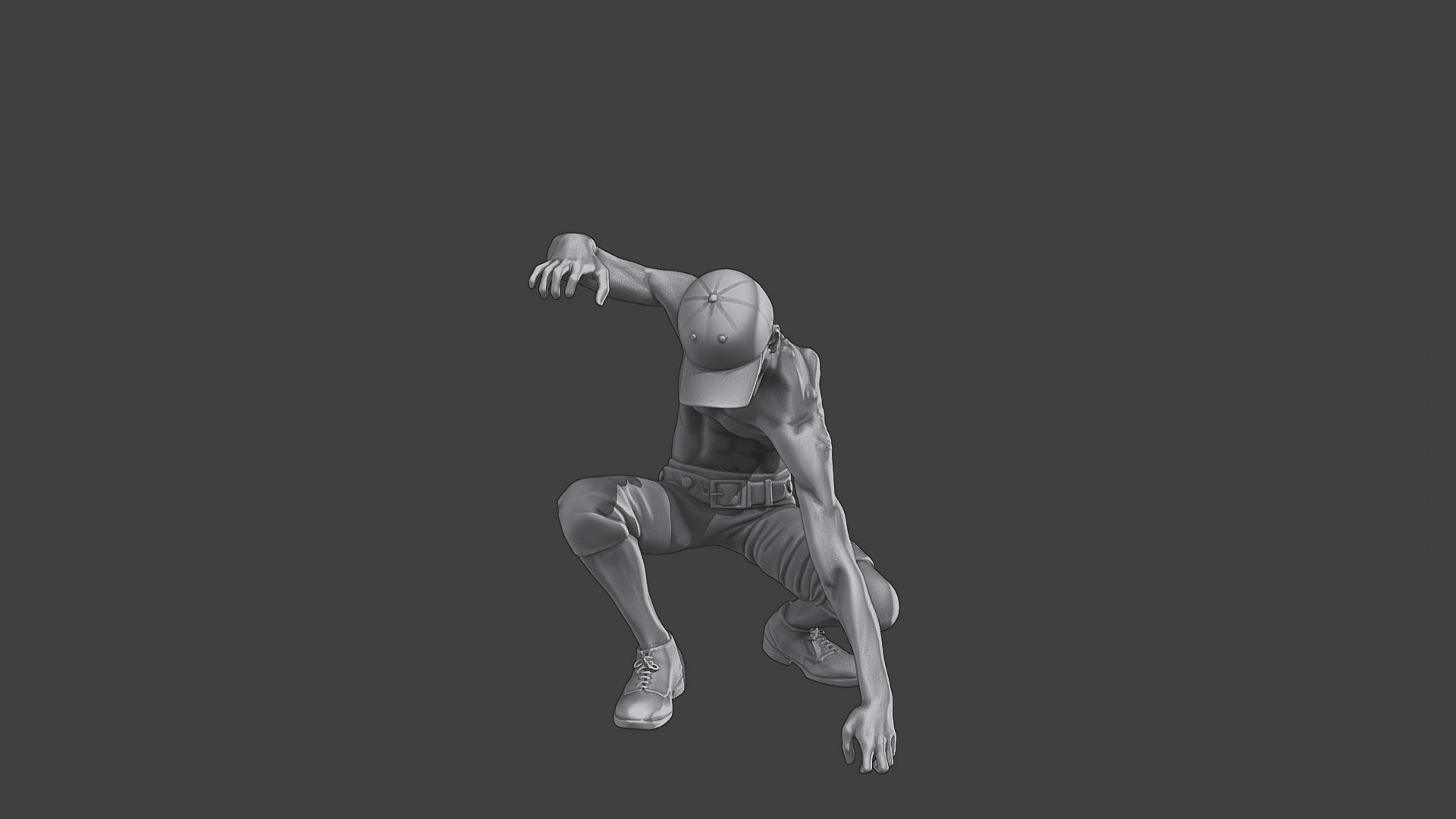 Casual Zombie CZ3 0008 3D print model_11