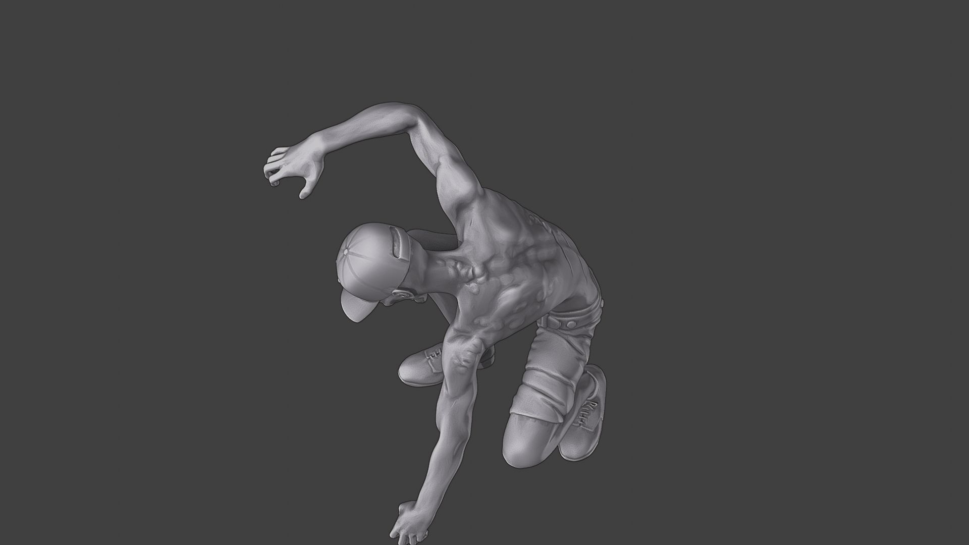 Casual Zombie CZ3 0008 3D print model_15