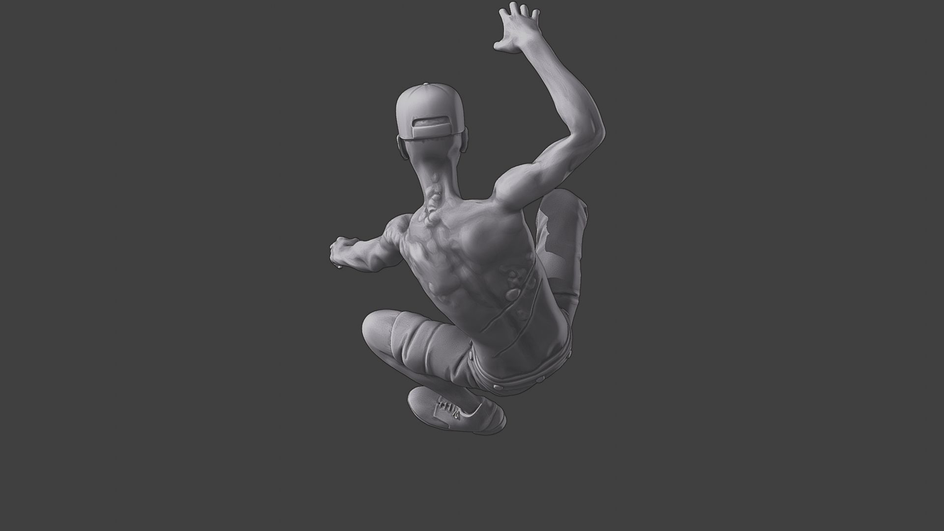 Casual Zombie CZ3 0008 3D print model_16