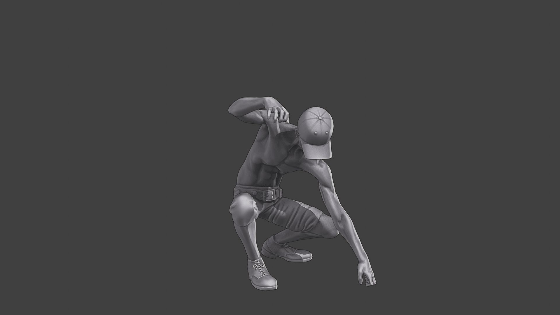 Casual Zombie CZ3 0008 3D print model_10