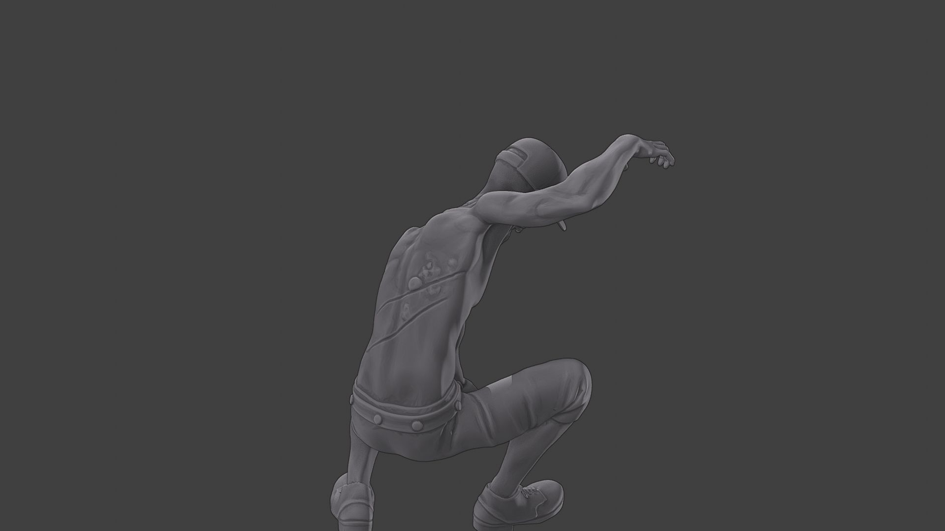 Casual Zombie CZ3 0008 3D print model_24