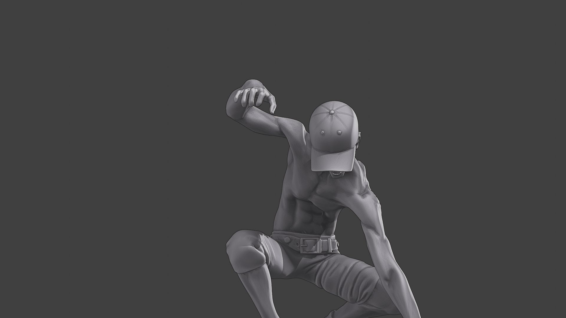 Casual Zombie CZ3 0008 3D print model_28