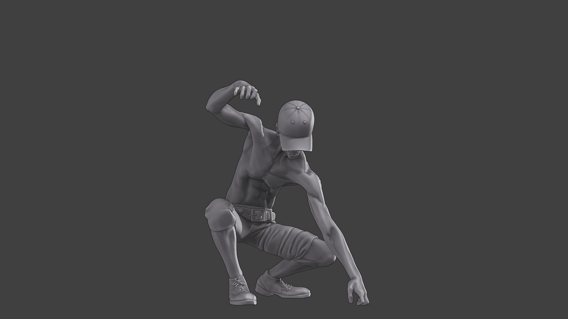 Casual Zombie CZ3 0008 3D print model_13