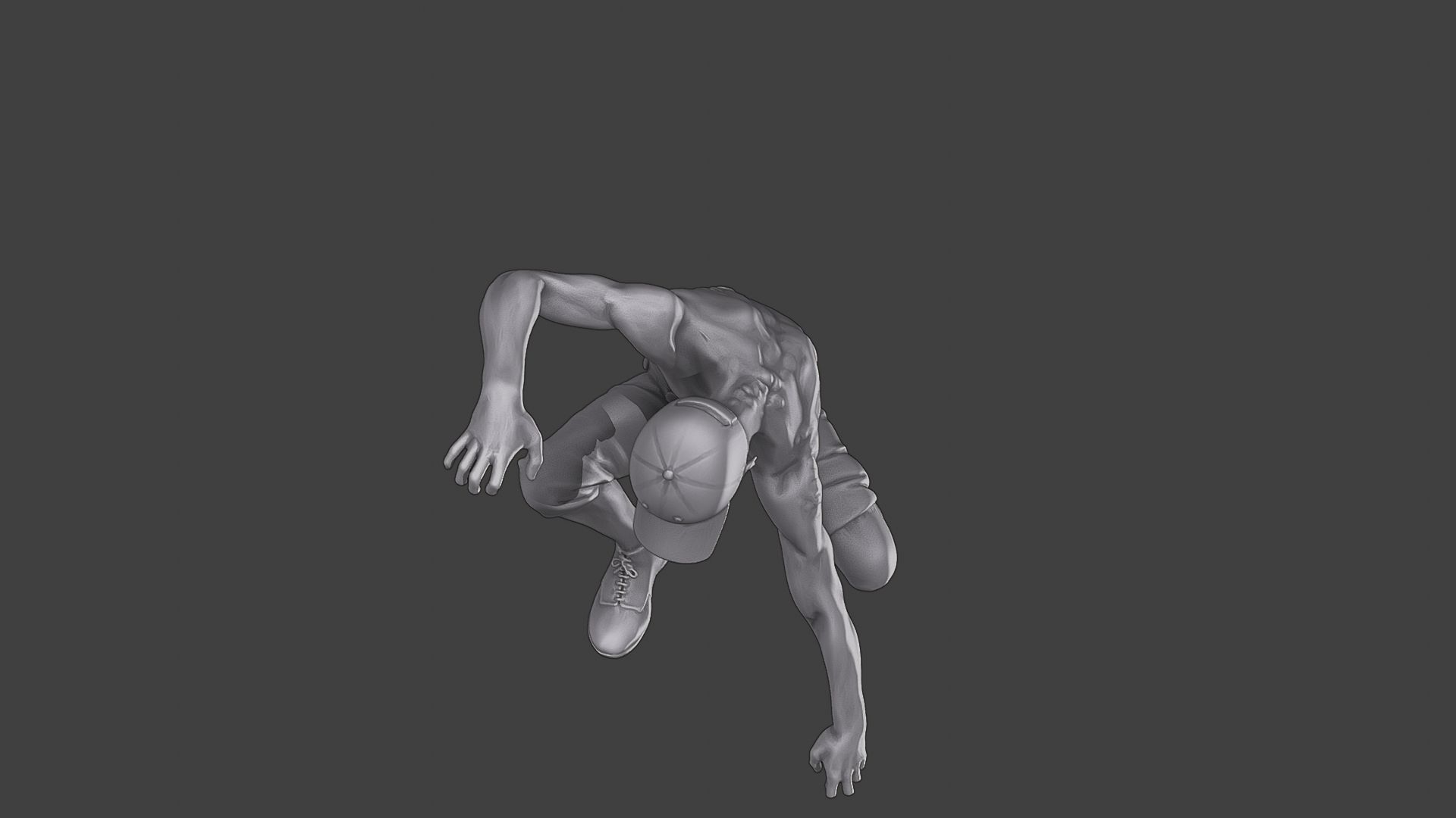 Casual Zombie CZ3 0008 3D print model_14