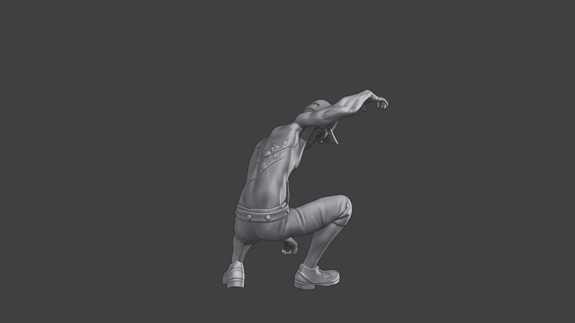 Casual Zombie CZ3 0008 3D print model_7